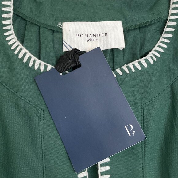 Tuckernuck Pomander Place Green Stitch Finley Flutter Sleeve Dress - Picture 5 of 5